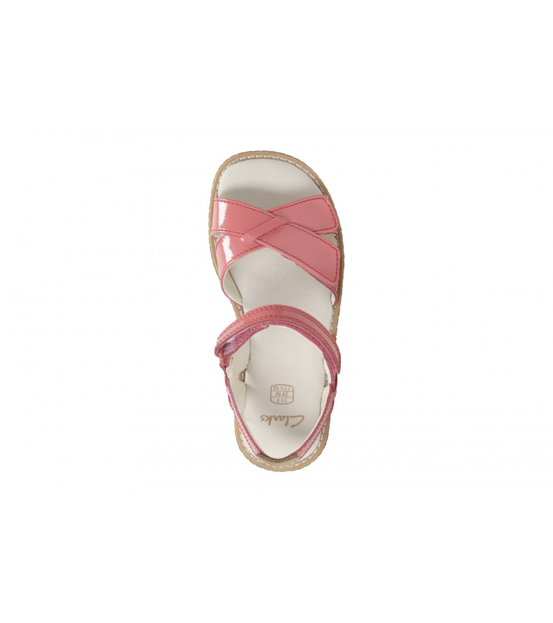 CLARKS - DARCY CHARM CORAL PATENT LEATHER